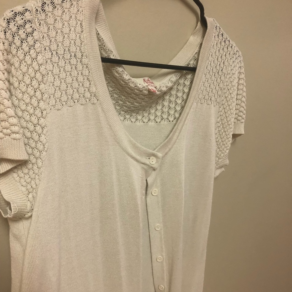 ModCloth Knit Short Sleeved Cardigan! (Sz LG)